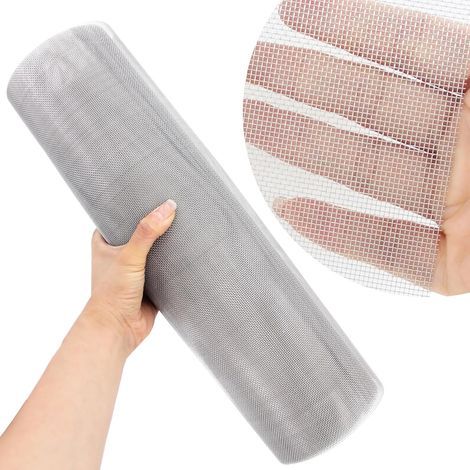 Rolle Edelstahl-Drahtgeflecht, 20 Maschen, 0,3 mm Drahtstärke, nagetiersicher, 40,5 x 205 cm, Gartenvoliere (1/5)