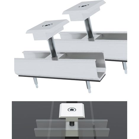 2pcs Supports de rail en aluminium (1/5)