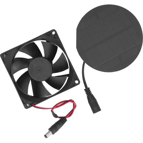 Ventilateur d'extraction solaire 5W pour poulailler, en silicium monocristallin, pour animaux de compagnie (chats, chiens) et ferme. (1/5)