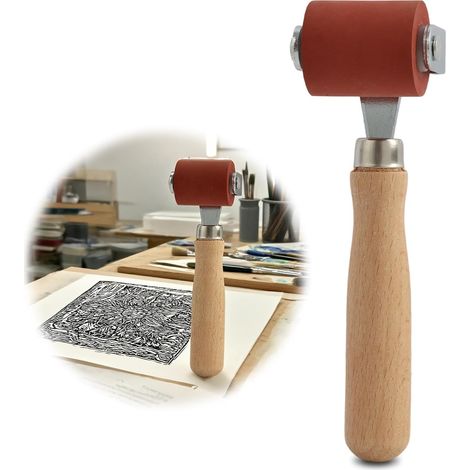 1pcs Rouleau de Pression à Main en Silicone,rouleau de soudure de bords et bâche en PVC,rouleau de couture en caoutchouc dur résistant,pour Bâches PVC, TPO, EPDM, Membrane de Toiture, 40mm, Rou (1/5)