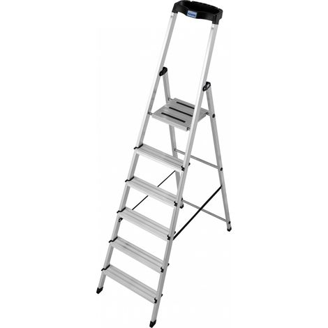 Krause Safety Stufenstehleiter 6 Stufen (1/5)