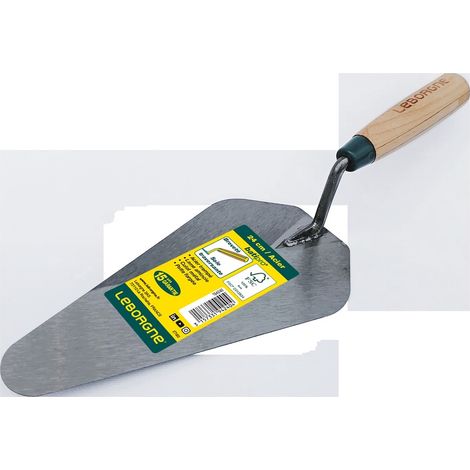 LEBORGNE Truelle Sorby Batipro 24 cm manche bois - lame souple en acier trempé