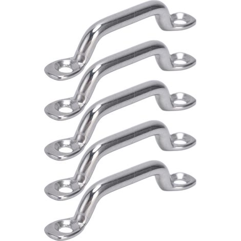 Lot de 10 Anneaux de Fixation Marine en Acier Inoxydable 316, Œillets de Pont avec Vis pour Bateau, Kit de Serrage pour Corde et Amarre (1/5)