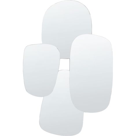 Miroir Décoratif Mural Style Moderne 80 x 120 cm Argenté Vouzon