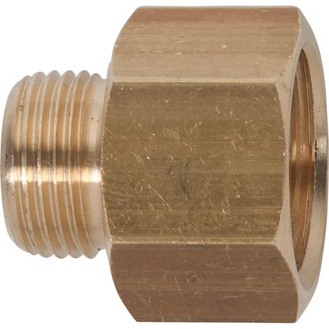 Kstools – Adaptateur laiton pour air comprimé G3/8' AG à G1/2' IG – Raccord robuste pour systèmes pneumatiques – Longueur 26 mm (1/2)