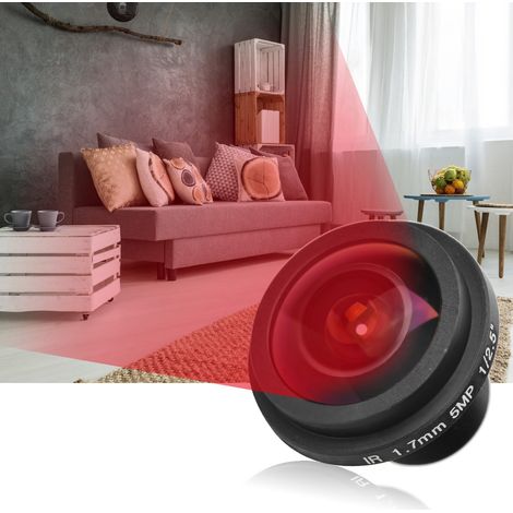 Nouvelle carte 5MP 1,7 mm Objectif grand angle 170° Fisheye pour caméra de vidéosurveillance (1/5)