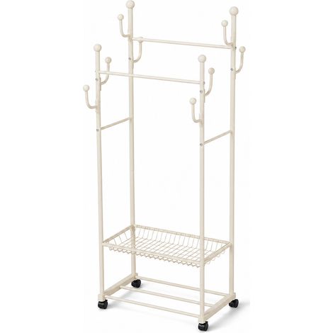 Mobile Multifunction Cactus Stand for Bedroom Living Room White 60 cm (1/5)