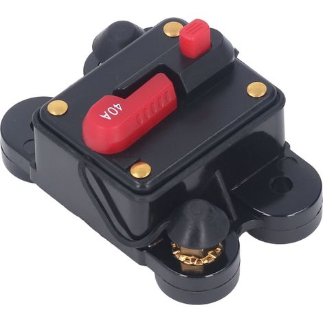 Disjoncteur manuel 40A 1/4" pour véhicules 12V 24V 48V DC, protection contre les surcharges (1/5)