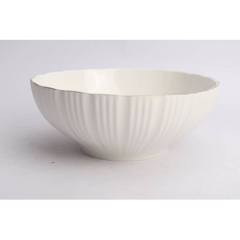 Insalatiera daphné, diametro 24,5 cm, bianca - Atmosphera créateur d'intérieur