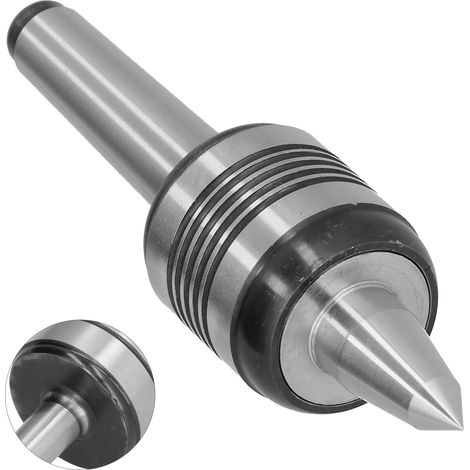 Centre Tournant à Cône Morse Mobile pour Tour à Bois Accessoire Consommable MT2-5 avec Fente