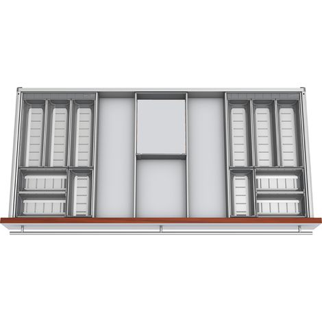 Blum Orga-Line Komplettset Essbesteck KB 1100-1199mm, NL 550 mm, grau (1/3)