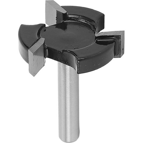 Oberfräse mit 3 x 6,35 mm geraden Schaftfräsern zum Planfräsen von Brettern, T-Zapfenfräser, Holzbearbeitungswerkzeug (1/5)