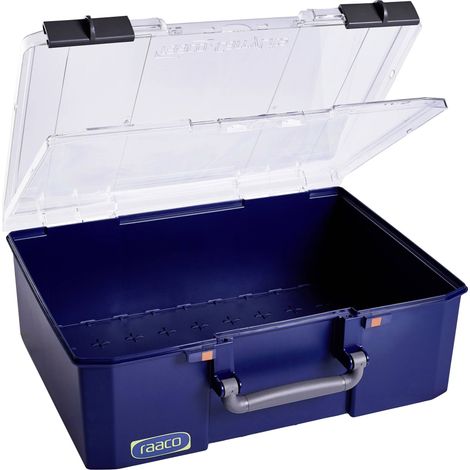 raaco 147255 Bac pour petites pièces CarryLite 150 5x10-0/DL (l x H x P) 413 x 148 x 330 mm bleu 1 pc(s) R723552 (1/2)