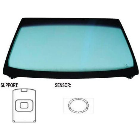 Pare-brise avant teinté vert athermique pour capteur Renault Scenic 3 2009-2016