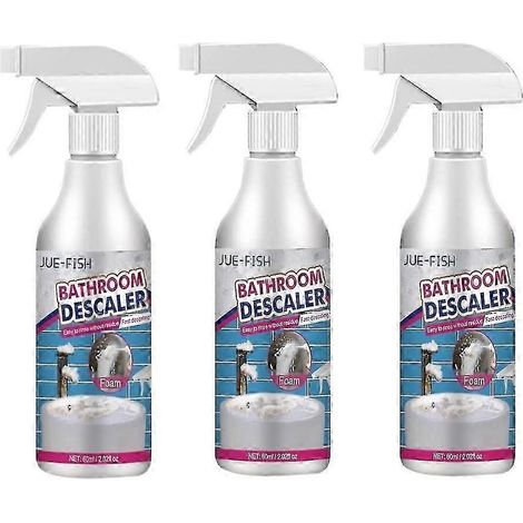 Nettoyant multi-usages pour salle de bain (3 pièces) : lavabo, toilettes, détartrage, antirouille (1/5)