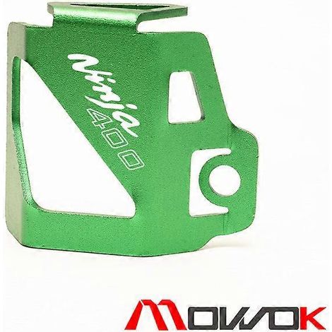 Ces accessoires moto sont compatibles avec la Kawasaki Ninja NINJA400 Z400 : cache de protection de pot d'huile arrière modifié en alliage d'aluminium (NINJA400 verte). (1/5)
