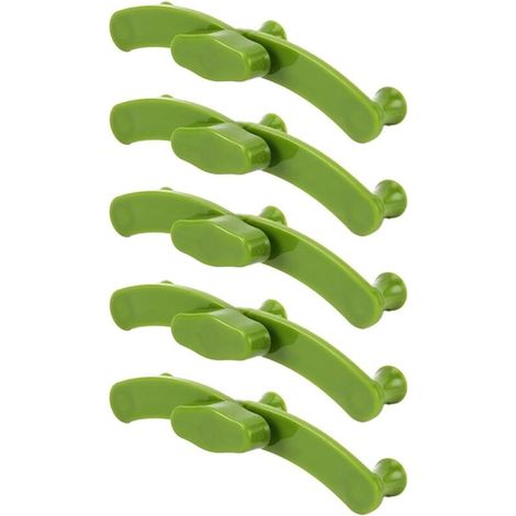 Set of 10 Sturdy Plastic Branch Bending Clips, Shaping Tool for Climbing Plants, Gardening and Support, Adjustable Fasteners for Shrubs, Vegetables and Trees (1/4)