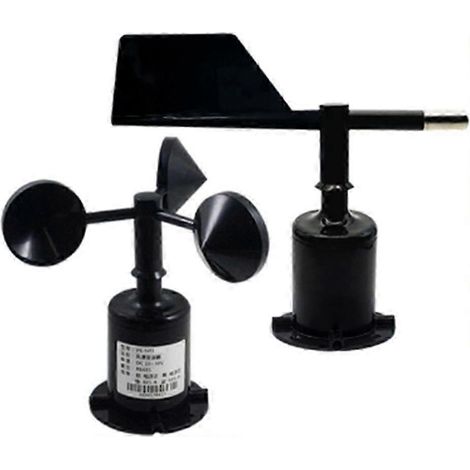 Capteur de vitesse et de direction du vent en polycarbonate de 30 m/s, adapté aux stations météorologiques extérieures, anémomètre à 3 coupelles, sortie du capteur 0-5V, type simple. (1/5)