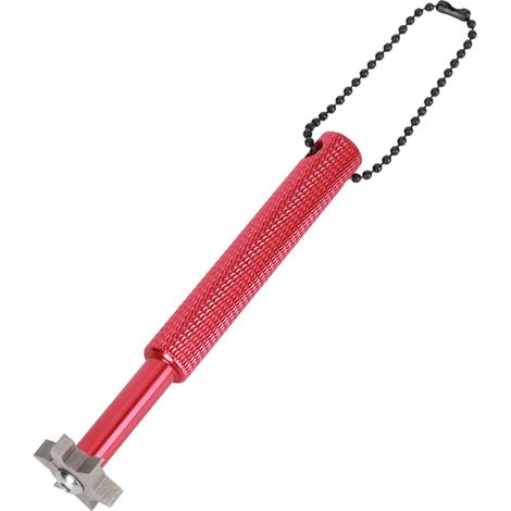 Affûteur de clubs de golf humanisé avec trou pour cordelette de suspension (rouge) (1/5)