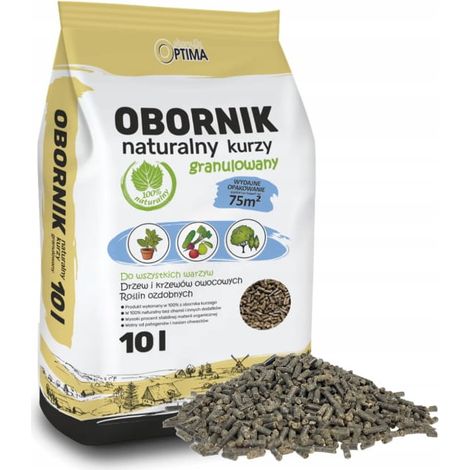 Estiércol, fertilizante natural para pollos, granulado, universal, orgánico, 10 litros