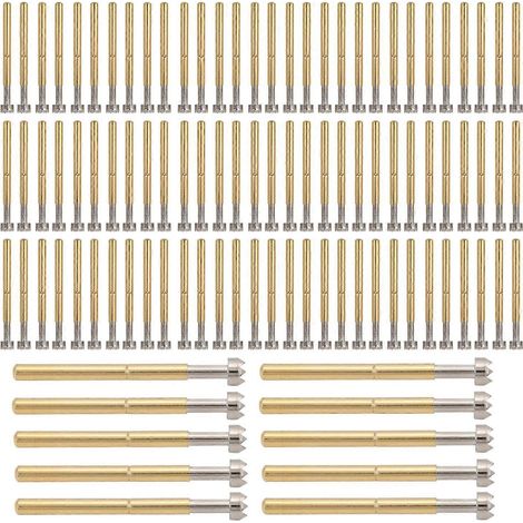 100 Stück Federprüfspitzen mit 9 Kontakten, 2,36 mm, P156-H, für Industriebedarf (1/4)