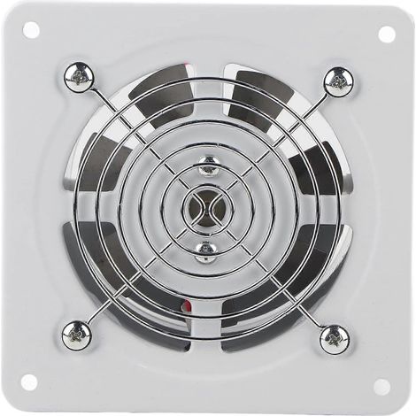 Ventilateur d'extraction, solution de ventilation haute vitesse pour petites pièces d'environ 20 m², clapet anti-retour automatique, puissant moteur mural en cuivre pur (1/4)