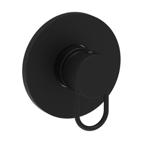 Unterputz-Brausebatterie mit Luxusplatte Ø 110 mm Paffoni Joker Serie JK011NO  Messing - Mattschwarz