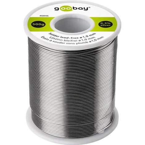 Goobay Bleifreies Lötdraht mit einem Durchmesser von 1,0 mm 500 g