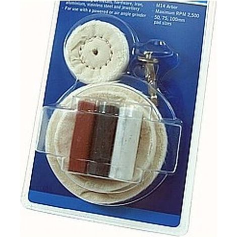 Kit de Polissage 7x - Buffing Pads et Pâtes à Polir - Finition Brillante et Professionnelle - Qualité premium - Beast