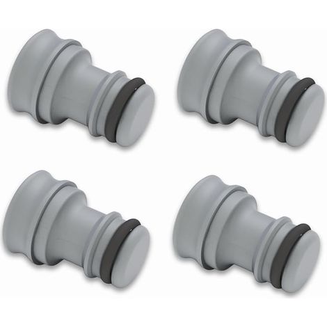 Bouchon de Protection pour Tuyau d'Arrosage, Obturateur Compatible avec Raccord Rapide (Lot de 4) - avec Joint d'Étanchéité Anti-Poussière (1/5)