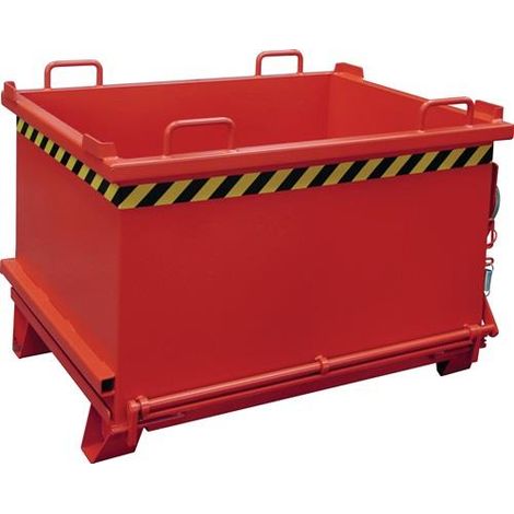 Bauer Klappbodenbehälter SB 750, lackiert, Feuerrot (1/2)