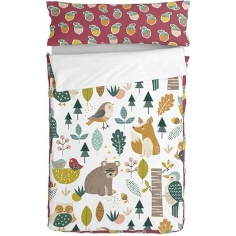 Bettbezug mit Füllung HappyFriday Moshi Moshi Harvestwood Bunt 42 x 20 x 50 cm