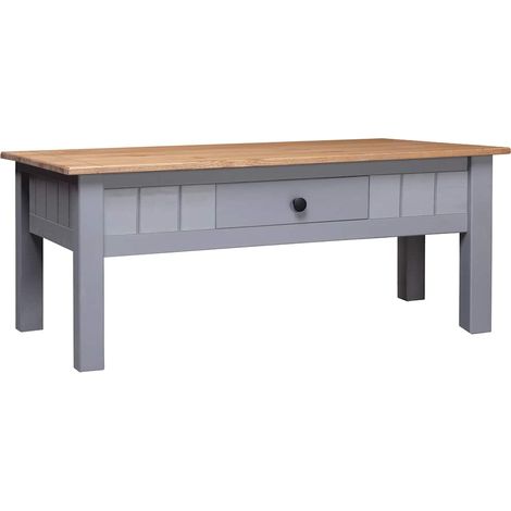 Maison Exclusive - Table basse Gris 100x60x43,5 cm Pin massif Assortiment Panama