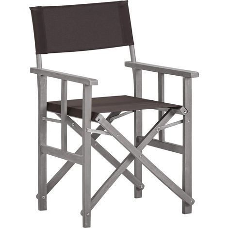 Maison Exclusive - Sedie da Regista 2 pz in Legno Massello di Acacia (1/5)