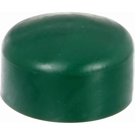 Alberts 855253 Capuchon Ronds metal  PVC Vert  pour Poteau  60 mm  Kit de 10 cloture