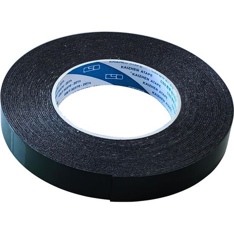 20 mm x 10 m Double Sided Waterproof PE Sponge Tape for Cars, Doors, Signs, Black (1/3)