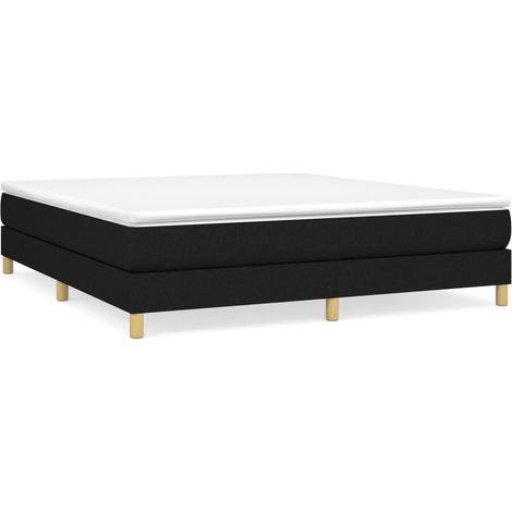 Maison Exclusive - Boxspringbettgestell Schwarz 180x200 cm Stoff