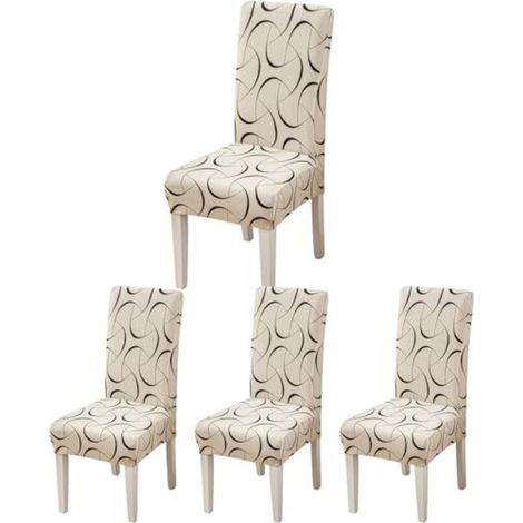 Chair covers, dining room chair covers, 4-6 pieces, stretchable chair covers for modern weddings, hotels and restaurant decoration
