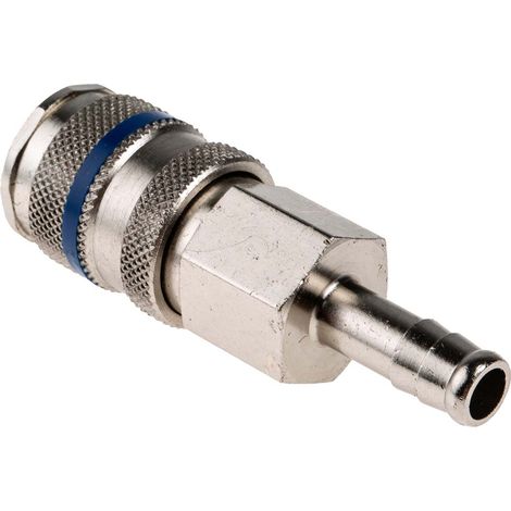 Raccord rapide pneumatique RS PRO, Tuyau cannelé vers Mâle 8mm en Acier ( Prix pour 1 ) (1/3)