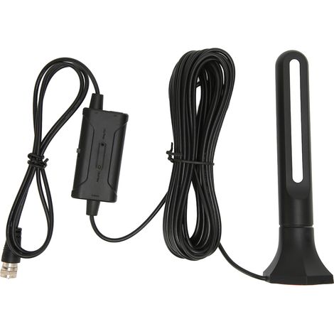 Antenne TV numérique HD compatible 4K et 1080p, longue portée de 480 km, antenne HDTV amplifiée pour Fire TV Stick et tous les téléviseurs plus anciens. (1/4)