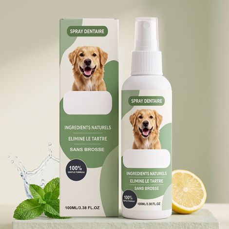 Mundspray für Haustiere zur sanften, täglichen Reinigung, erfrischt den Atem, schützt die Zähne und entfernt Zahnbelag – 100 ml -- BIEMMEDUE (1/5)