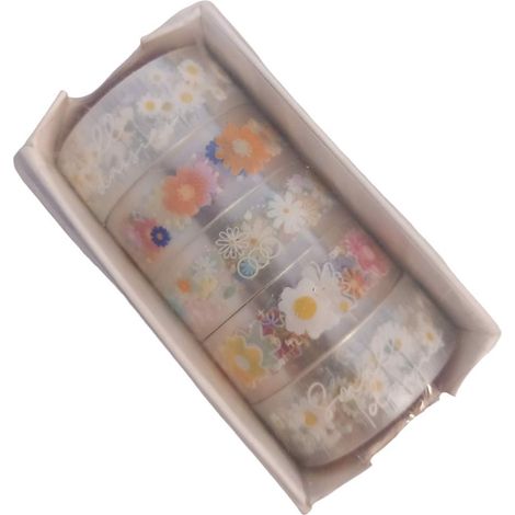 Nastro decorativo a doppio strato, 5 fiori