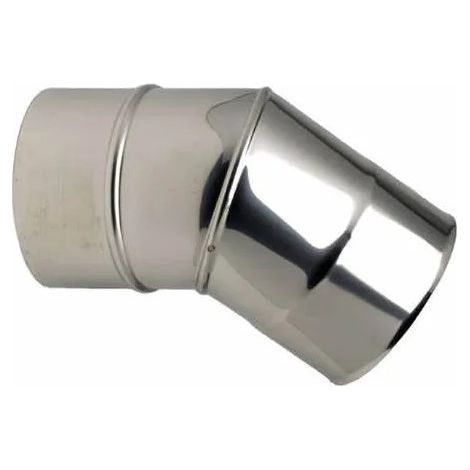 Coude 2 parties BR 45° inox 304 diamètre 200 (1/4)