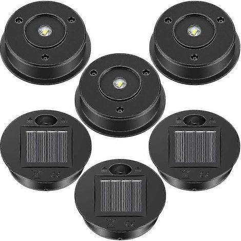 Lot de 6 lampes solaires de rechange pour lanternes solaires (7 pièces détachées), couvercle de lanterne à panneau solaire LED. (1/5)