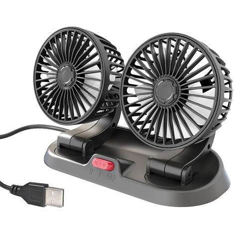 Double ventilateur de voiture USB (1/5)