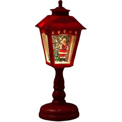 Weihnachtsdekorationen, rotes Kristall-Nachtlicht (1/5)