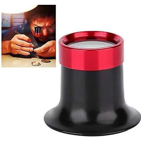 loupe D'horloger, Loupe De Lecture Rparation De Loupe Oculaire En Alliage D'aluminium 10x Pour Lecture Tous Les Travaux De Prcision Rparations Cou (1/5)