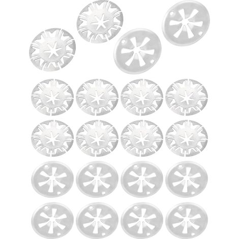 20 Rondelles de verrouillage, Acier au manganèse, Résistant à la chaleur, Pour bouclier thermique, Universel pour voiture (1/5)
