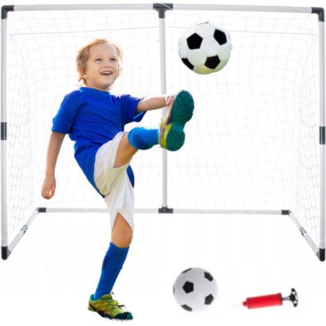 Großes Fußballtor 185x120cm oder 2 kleine Tore für Kinder + Ball, Pumpe