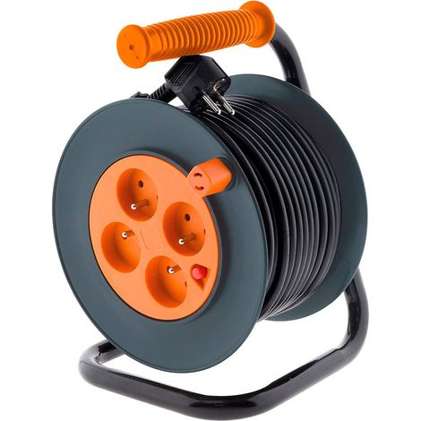 Zenitech Bobina a 4 prese HO5VV-F 3G1mm² 25m +interruttore automatico (1/3)